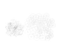 Amosfun 50 Pezzi Ganci Trasparenti Autoadesivi per Hooks Perforazione per Appendere Lanterns e Decorazioni Adatti per e Piastrelle