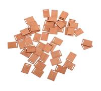 Amosfun 50 Pezzi Mini tagliere cose di miniera tavola di legno da cucina piccola tavola di legno piccolo tagliere Accessori per la casa in miniatura tagliere simulato Marrone