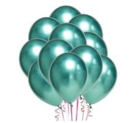 Amosfun 50 Pezzi Palloncini Metallizzati Verde Lattice Spessi per Decorazioni Feste per Matrimoni e Compleanni Atmosfera Festiva Garantita