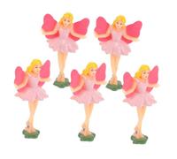 Amosfun 5pezzi Figurine Ballerina per Scatola Musicale Accessori Eleganti per Carillon con Bambole Danza e Stile Fatato per Giocattoli Creativi e Decorazioni