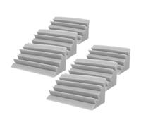 Amosfun 6 Pezzi Bass Trap Angolare Fonoassorbente in Spugna per Isolamento Acustico e Assorbimento Sonoro per Home Entertaining Theaters