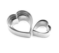 Amosfun 6 Pezzi Coppapasta Forma Acciaio Inossidabile Stampo per Biscotti per Natale Compleanni e Matrimoni Utensili per Decorazioni