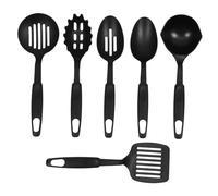 Amosfun 6 Pezzi Utensili da Cucina Nylon Resistenti Al Calore Cucchiaio e Spatola Multifunzione per Uso Domestico Accessori Robusti Lavabili Lavastoviglie per Preparazioni Versatili
