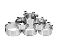 Amosfun 6pezzi Fascette Stringitubo in Inossidabile Fascette Stringitubo Robuste Per Applicazioni Idrauliche e Industriali Set Regolabili e Resistenti