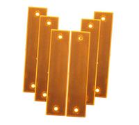 Amosfun 6pezzi Segnale Stradale Riflettente Pannello Catarifrangenti Direzionali Per Strade Marcatori Terra Ad Alta Visibilità Segnaletica Per Parcheggio Resistente Alle Intemperie