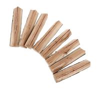 Amosfun 8 Pezzi 8 Pezzi Legna da Ardere 22 CM in Legno Duro Resistente alle Intemperie, Ceppi Decorativi per Bracieri da Giardino e Campeggio, Blocchi per Affumicare e Riscaldamento