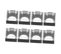 Amosfun 8 Pezzi Copertura Pulsante Lavatrice Nero Quadrato Protezione Antitocco Pulsanti Plastica per Elettrodomestici Para Interruttore Accidentale e Lavastoviglie