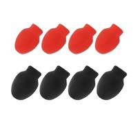 Amosfun 8 Pezzi Punta Silenziante in Silicone per Bacchette | Protegge la Testa della Bacchetta, Uso All'aperto senza Tamburi, Resistente alla Corrosione, Accessorio per Colore Casuale