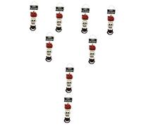 Amosfun 8 Pz Appeso alla Porta Decorativa di Halloween Scrubber Maschera Magnetica Arredamento Rulli Banner Carta a Appiccicosa Perline di All'aperto Punto Rosa di Legno