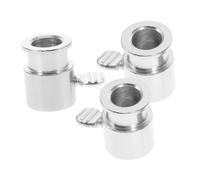 Amosfun Accessori Per Barbecue Elettrico 3 Pezzi Fermaspiedo in Ferro Cromato Per Aste Girarrosto, Supporto Stabile Bullone Per Griglia, Multifunzionale Per Grigliate All'aperto e Riunioni Di Famiglia