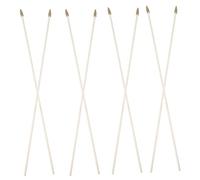 Amosfun Aste per Bandiera in Legno 10 Pezzi Leggere e Compatte per Pubblicità e Cheerleader Impugnatura Confortevole e Design Resistente