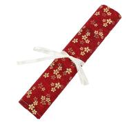 Amosfun Astuccio Portamatite e Astuccio a Rotolo per Pennelli, Rosso, Grande Capacità, Portatile, per Organizzazione Cancelleria e Studenti di Arte
