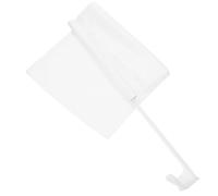Amosfun Bandiera per Auto Bianca e Plastica Design Doppia Faccia, Installazione Comoda e Rimozione Facile, per Decorazione Fai da Te Veicoli