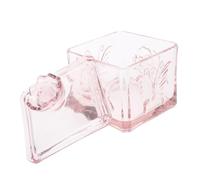 Amosfun Barattolo di Gioielli in Barattolo Decorativo Barattoli Barattolo Ermetico Largo Cibo Cucina Serbatoio di Stoccaggio del Grano Contenitore Ermetico in Bicchiere Rosa