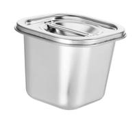 Amosfun Barattolo per condimenti in acciaio inossidabile con coperchio, impugnatura comoda, grande capacità, contenitore per spezie per sale, pepe, peperoncino, tagliatelle per casa, cucina