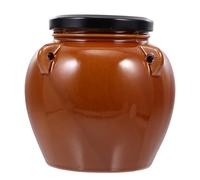 Amosfun Barattolo Sigillato in Ceramica da 1 Kg per Sottaceti, Contenitore Alimenti con Coperchio, Serbatoio Pratico per Conservazione Verdure Stagionali in Cucina Domestica