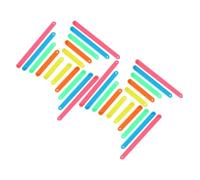 Amosfun Bastoncini per Costruzioni Geometriche, 100 Pezzi in Plastica, 5 Dimensioni (4-9 CM), Materiali Didattici Manipolativi per Laboratori di Geometria e Matematica Scolastica