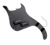 Amosfun Battipenna per Basso Pb Precablato Nero in Plastica 3 Strati 11 Fori, Protezione Antigraffio e Pellicola Protettiva per Strumenti Musicali Colore Casuale
