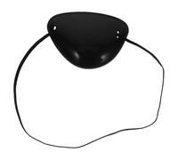 Amosfun Benda Sull’occhio da Pirata Nera Regolabile per Costume da Pirata, Accessorio Cosplay Halloween per Adulti, Maschera gli Occhi Confortevole e Riutilizzabile per Feste