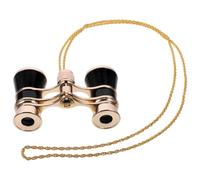 Amosfun Binocolo in Miniatura Compatto con Catena, Mini Telescopio Portatile per Concerti, Teatro e Viaggi, Piccolo Binocolo Multifunzione con Ingrandimento Elevato e Bordi Arrotondati,