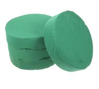 Amosfun Blocchi Floreali Rotondi 4 Pezzi 20x4cm Fango Floreale ad Alta Densità Assorbente Base per Composizione Floreale Fai da Te Accessorio per Negozio di Fiori Decorazioni per Casa