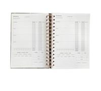 Amosfun Blocco Note a Spirale per Pianificazione Allenamento e Dieta, Quaderno Agenda Fitness Multiuso Formato Comodo, Manuale Giornaliero per Gestione Programma Salute e Attività