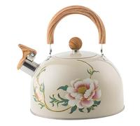 Amosfun Bollitore a fischio con manico per acqua addensata, bollitore per casa e campeggio, per zuppa di farina d'avena, portatile e facile da pulire, materiale sicuro resistente all'usura