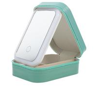 Amosfun Borsa Cosmetica da Viaggio con LED Ricaricabile Organizer Compatto per Trucco con Scomparti Divisi e Design per Accessori e Oggetti
