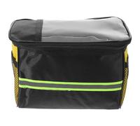 Amosfun Borsa da Manubrio per Bicicletta Tasche Multiple Oxford Ultraleggera e Portatile Integrata Strisce Riflettenti per Gite Notturne e Spostamenti Serali