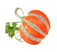 Amosfun Brooch Vintage con Strass Scintillanti Spilla Halloween Leggera e Resistente con Smalto per Donne Accessorio per Maglioni e Borse Regalo Festa Autunnale