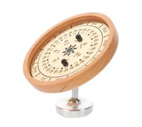 Amosfun Calendario Perpetuo con Tracciamento Giornaliero della Data da Tavolo in Legno con Supporto Stabile e Design a Meridiana Vintage per Ufficio e Scrivania
