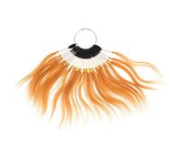 Amosfun Campioni di Chioma Lisci Veri per Test Colore, Set da 30 Ciocche Naturali per Pratica Tintura e Formazione Parrucchieri, Strumenti Salone per Colore Chioma Biondo