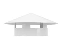 Amosfun Cappello Antipioggia per Stufa Resistente alle Intemperie, Copertura Ventilata per Condotto di Scarico da 160 Mm, Protezione Contro Vento, Pioggia e Insetti, Accessorio Facile