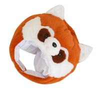 Amosfun Cappello da Panda Rosso Peluche Cappello di Procione Orecchie da Panda Rosso Fascia Animale Costume Cosplay Copricapi per Halloween Festa in Maschera Accessori per Giochi di Ruolo