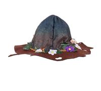 Amosfun Cappello da Strega in Feltro per Halloween, Cappello da Mago Cosplay Unisex Leggero e Resistente, Accessorio Fotografico per Feste e Costumi e Adulti