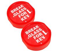 Amosfun Cassetta di Sicurezza a Parete per Chiavi, 2 Pezzi Porta Chiavi Ignifughi Serratura di Emergenza, per Casa, Garage e Scuole