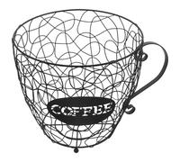 Amosfun Cestino Portafrutta Portacapsule Caffè Cestino Portaoggetti In Ferro Cestini Per Capsule Contenitore Per Capsule Caffè Espresso