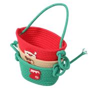 Amosfun Cestino Portaoggetti Sospeso Organizer in Corda di Cotone per Parete Soluzione di Stoccaggio Boho per Camera da Letto Bagno Cucina e Camper
