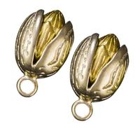 Amosfun Ciondolo Portachiavi Creativo in Metallo a Forma di Pistacchio, Set 2 Pezzi Decorativi alla Moda, Accessori per Auto e Borse, Regalo Chic per Donne