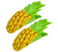 Amosfun Clip Da Spiaggia e Morsetti Per Asciugamani a Forma Di Ananas, Plastica Leggera Resistente Serraggio Forte, Per Teli Mare e Sedie a Sdraio, Set Da 2 Pezzi