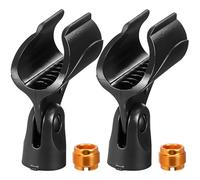 Amosfun Clip di Fissaggio per Microfono 2 Pezzi Morsetto Filettato e Adattatore 3/8" per Microfono da Gaming e Podcast