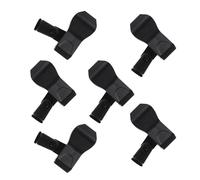 Amosfun Clip e Installazione Facile 6 Pezzi per Microfono in Nero in Gamma di Serraggio 22-42mm per Microfono Portatile