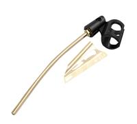 Amosfun Clip Microfono per Sassofono Medio in Abs e Lega di Alluminio, Supporto Circolare 2,5-3,5 Cm, per Performance Musicali