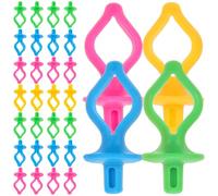 Amosfun Clip per Bobine da Cucito 50 Pezzi Colorate in Plastica, Morsetti Organizzatori per Filo, Accessori per Macchine da Cucire per Uso Domestico e Fai da Te