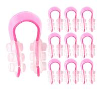 Amosfun Clip per Modellare Naso 10 Pezzi, Pinza Regolabile per Ponte Nasale in Plastica Morbida, Strumento per Lifting Naso Non Chirurgico Adatto per Uso Quotidiano Uomo e Donna