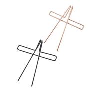 Amosfun Clip Porta Spartiti in Metallo 2 Pezzi Rosso Oro e Nero, Morsetti per Note Musicali Resistenti al Vento per Musicisti, Supporti per Spartiti per Lezioni e Composizione