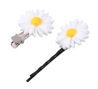 Amosfun Clip Stile Chic alla Moda 16 Pezzi a Forma di Margherita in Plastica per Chioma per Ragazze Adatti per Acconciature Quotidiane e Occasioni Speciali