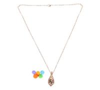Amosfun Collana Profumata a Forma di Lacrima con Ciondolo Apribile, Set di Collane Profumate Che Include 5 Dischetti di Cotone E Una Perla di Lava, Regalo di Compleanno per Mamma O Amiche