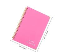 Amosfun Comodo Quaderno a Spirale A5 Rosa Ciliegia, Blocco Note Compatto e Leggero per Appunti, Quaderno Multiuso per Studenti e Scrittura Creativa, Resistente e Portatile per Uso