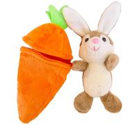 Amosfun Coniglio Di Peluche Carota Portachiavi Reversibile Carota Coniglietto Animale Di Peluche io Di ietto Di In Una a Soffice io Divertente